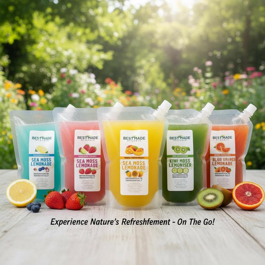 Sea Moss Lemonade 5 Pack โ Wildcrafted, Plant-Based Wellness Drink