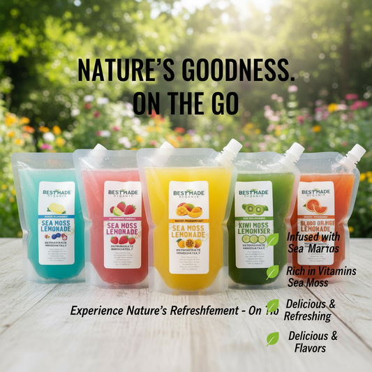 Sea Moss Lemonade 5 Pack – Wildcrafted, Plant-Based Wellness Drink