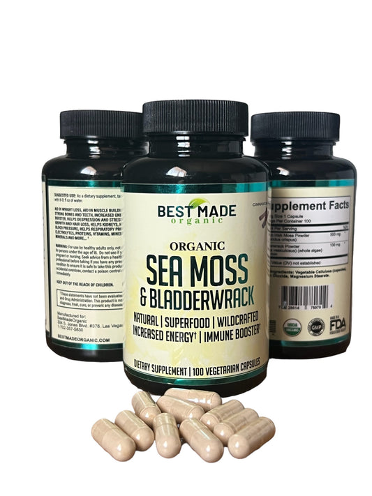 Irish Sea Moss 100-capsule bottle